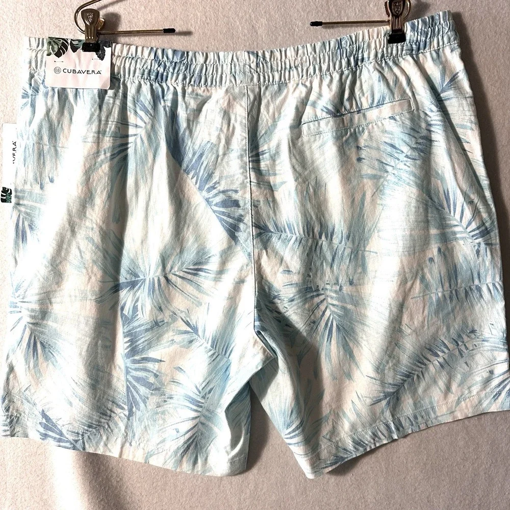 Cubavera‎ Men's XL Linen Palm Frond Drawstring 8